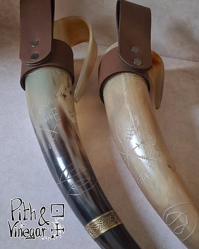 Apparently, all it takes to summon a customer is one good drinking horn and a decent belt loop!

These two didn’t last long a...