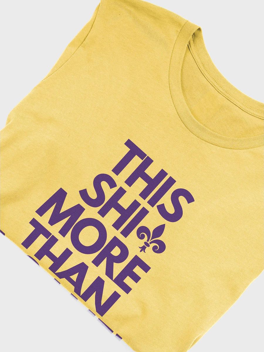This Shit More Than A Game Shirt (Yellow and Purple) product image (4)