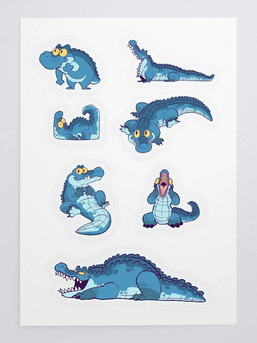 Full Crocodile Sticker Sheet 1 product image (3)