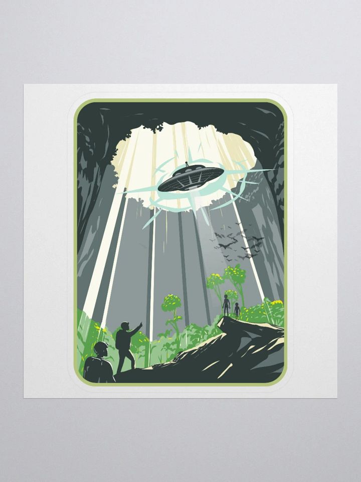 UFO Spelunkers Kiss Cut Stickers product image (2)
