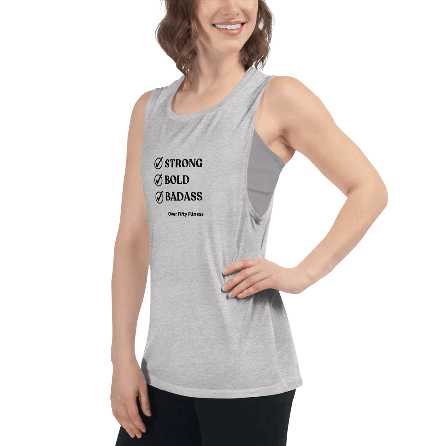 Badass - tank (black lettering) product image (8)