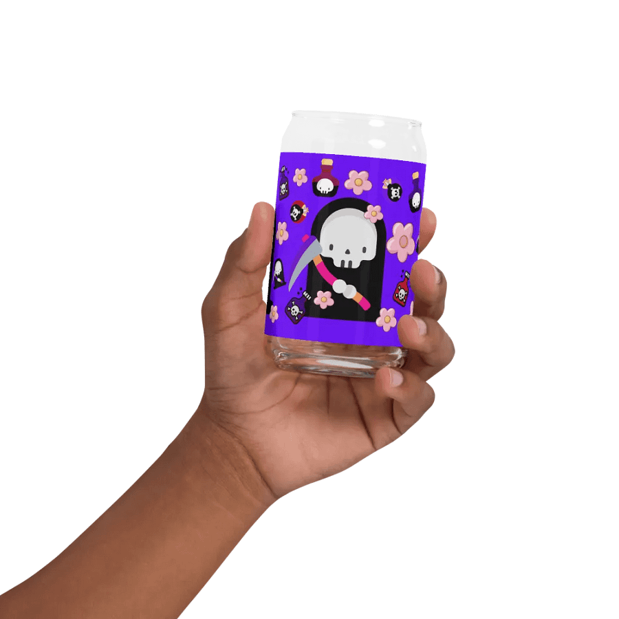 Purple Grim Reaper Glass Tumbler product image (3)