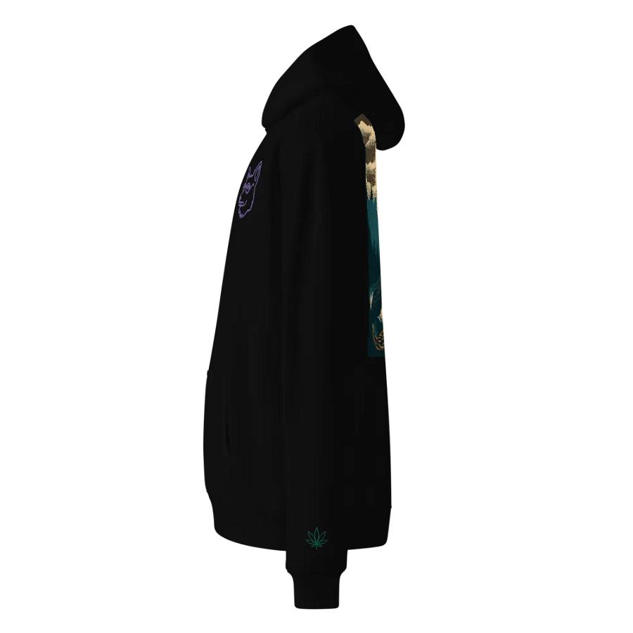 Purple Paws Unisex Oversized Hoodie product image (3)