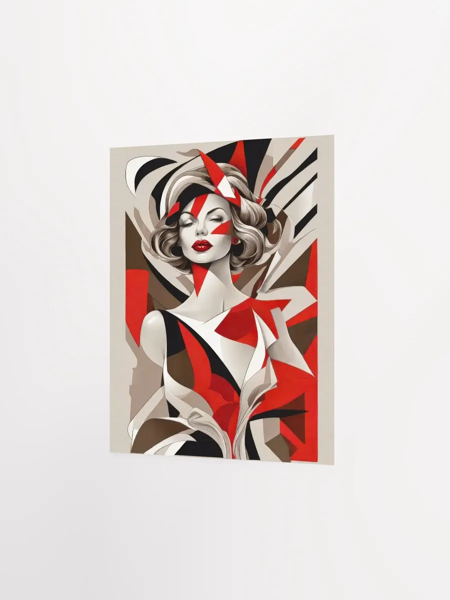 Red Woman - Poster - Small and Standard Sizes - 8x10-11x14-12x16-16x20 Inches product image (2)