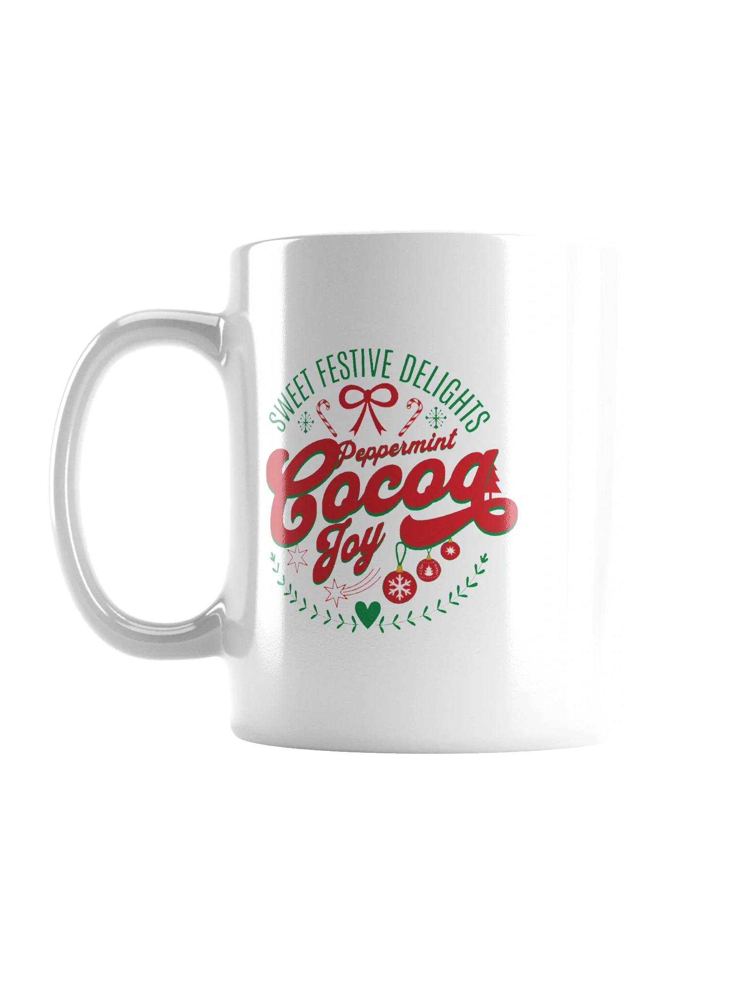 Cozy Up with a Peppermint Cocoa Joy Coffee Mug This Winter product image (1)