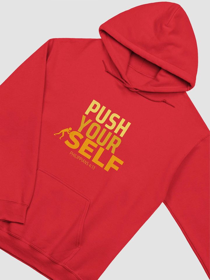 Gildan Classic Push Yourself Hoodie_Red_SC_Ctr product image (2)