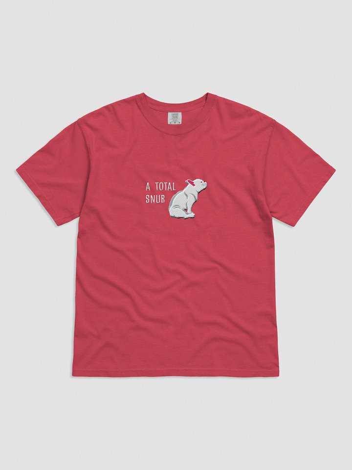 A Total Snub T-Shirt(Embroidered) of a French Bulldog(White) product image (51)