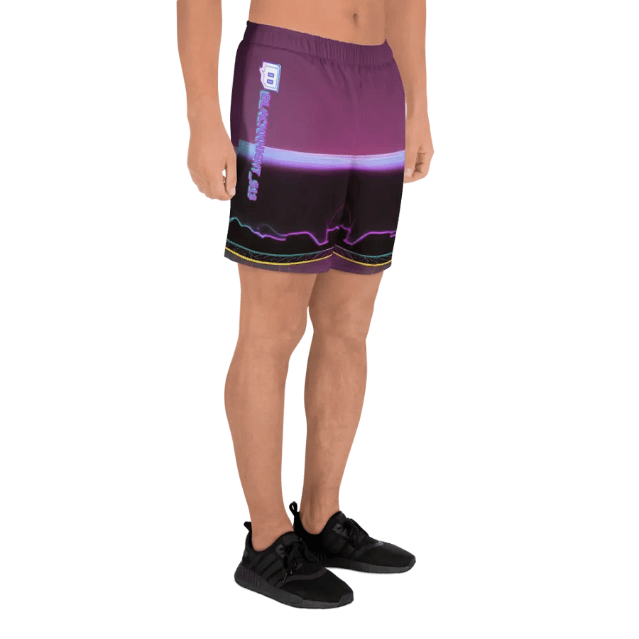 Blackknight513 All-Over Print Athletic Long Shorts product image (6)