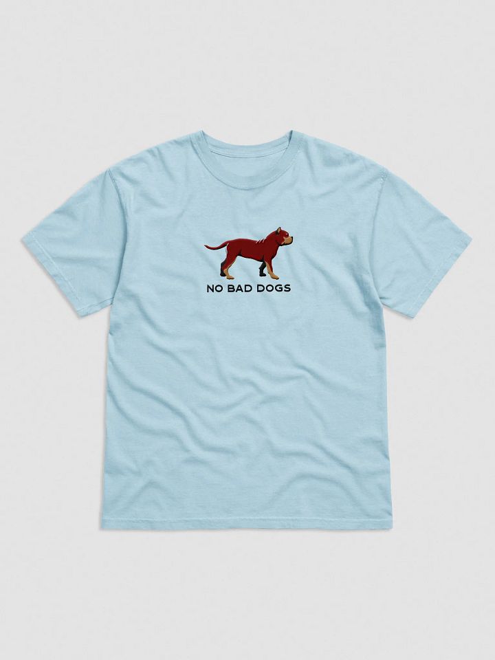 No Bad Dogs T-Shirt(Embroidered) of an American Bully(Red & Tan) product image (25)
