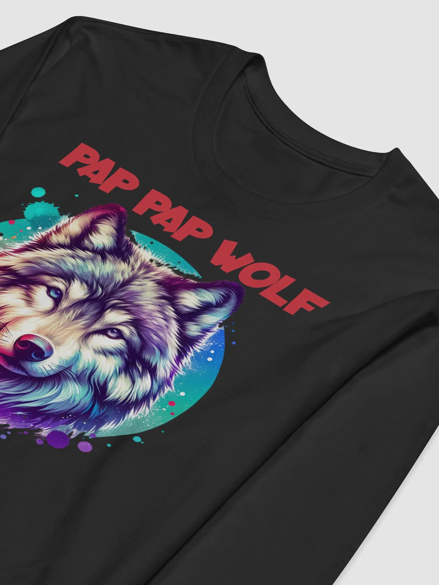 Pap Pap Vibrant Wolf Long Sleeve Shirt product image (6)