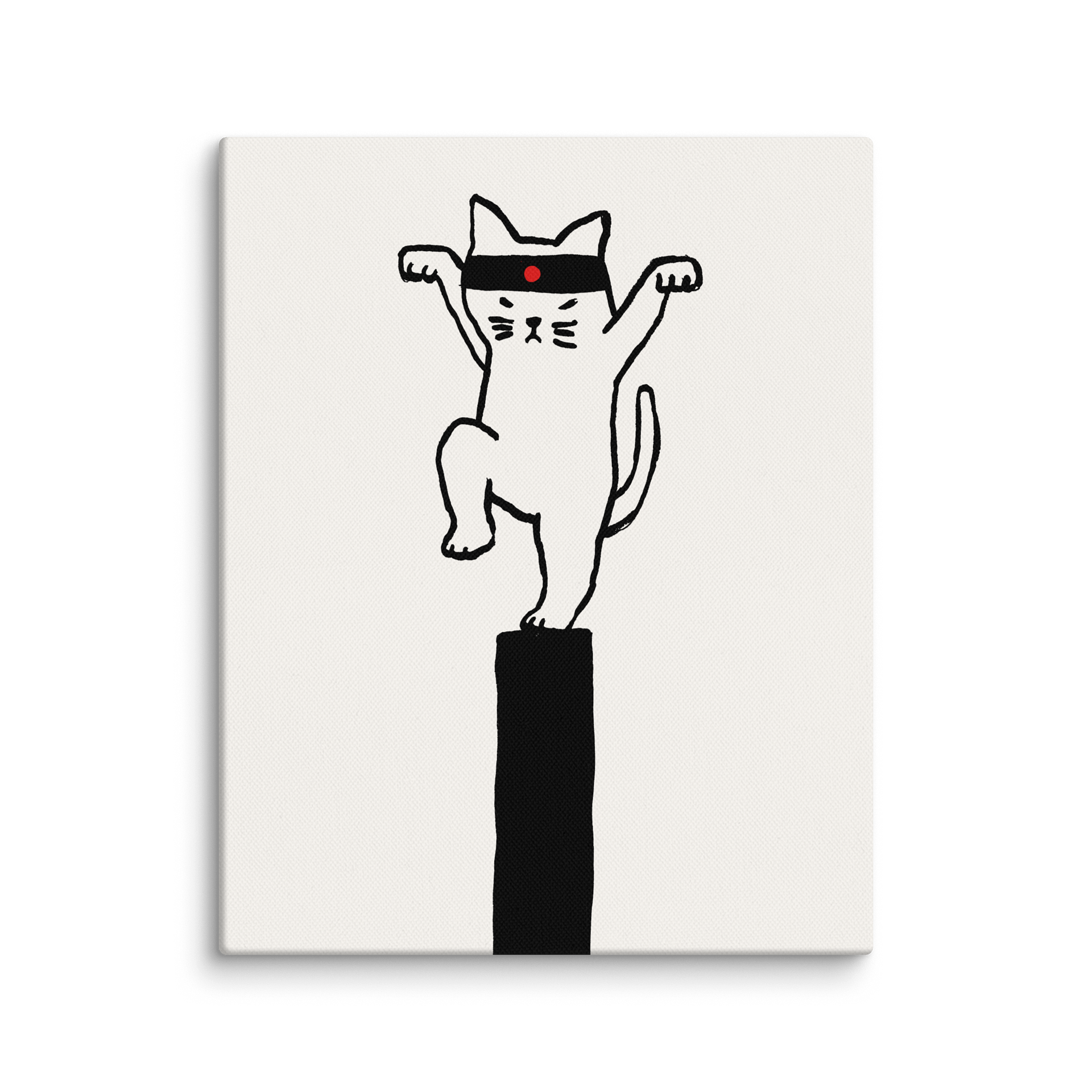 Karate cat canvas art print product image (25)