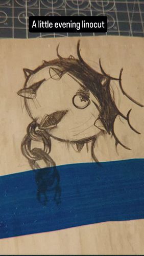 This weekend I got my hands on some dirt cheap vinyl flooring and I was super excited to get some linocut practice in.

Who w...