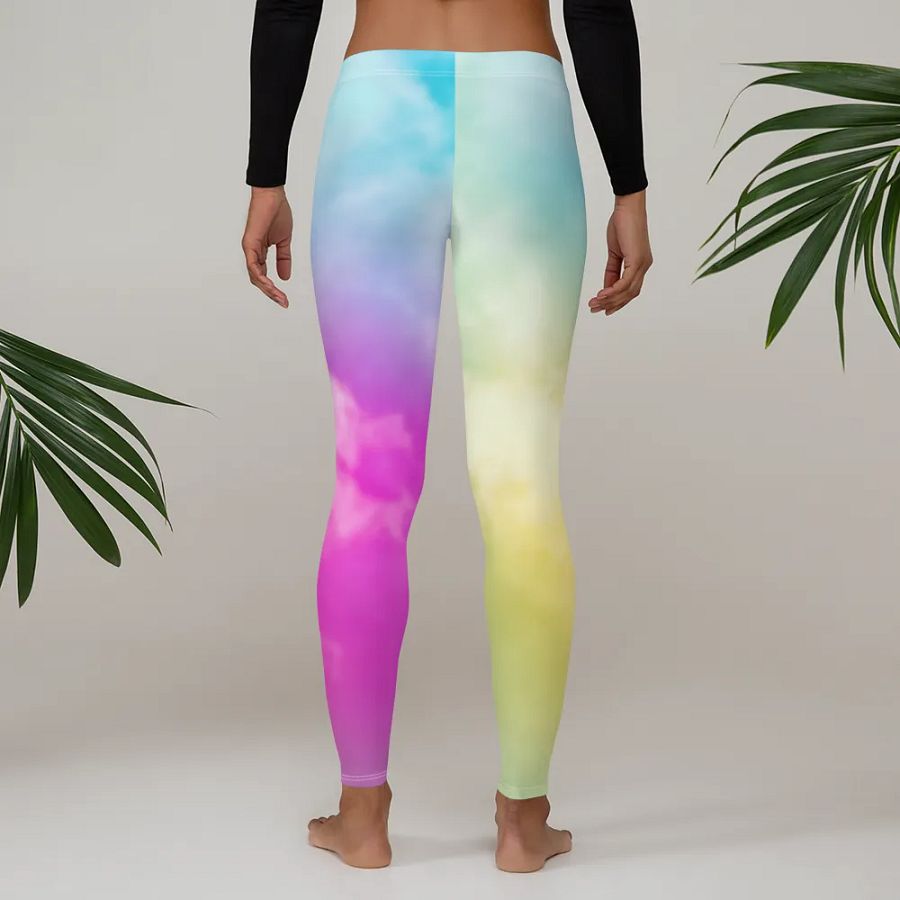 Blur cloud rainbow Design Legging - V3 product image (3)