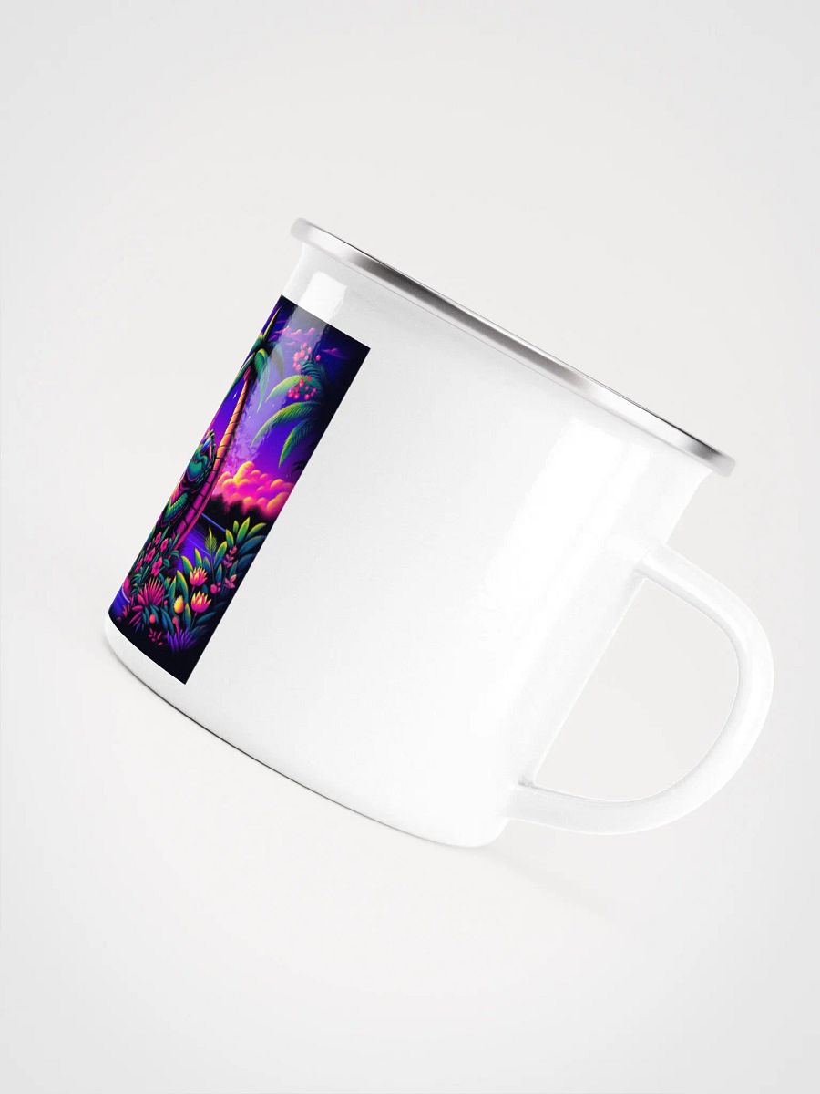 Retro-Futuristic Alligator Enamel Mug product image (5)