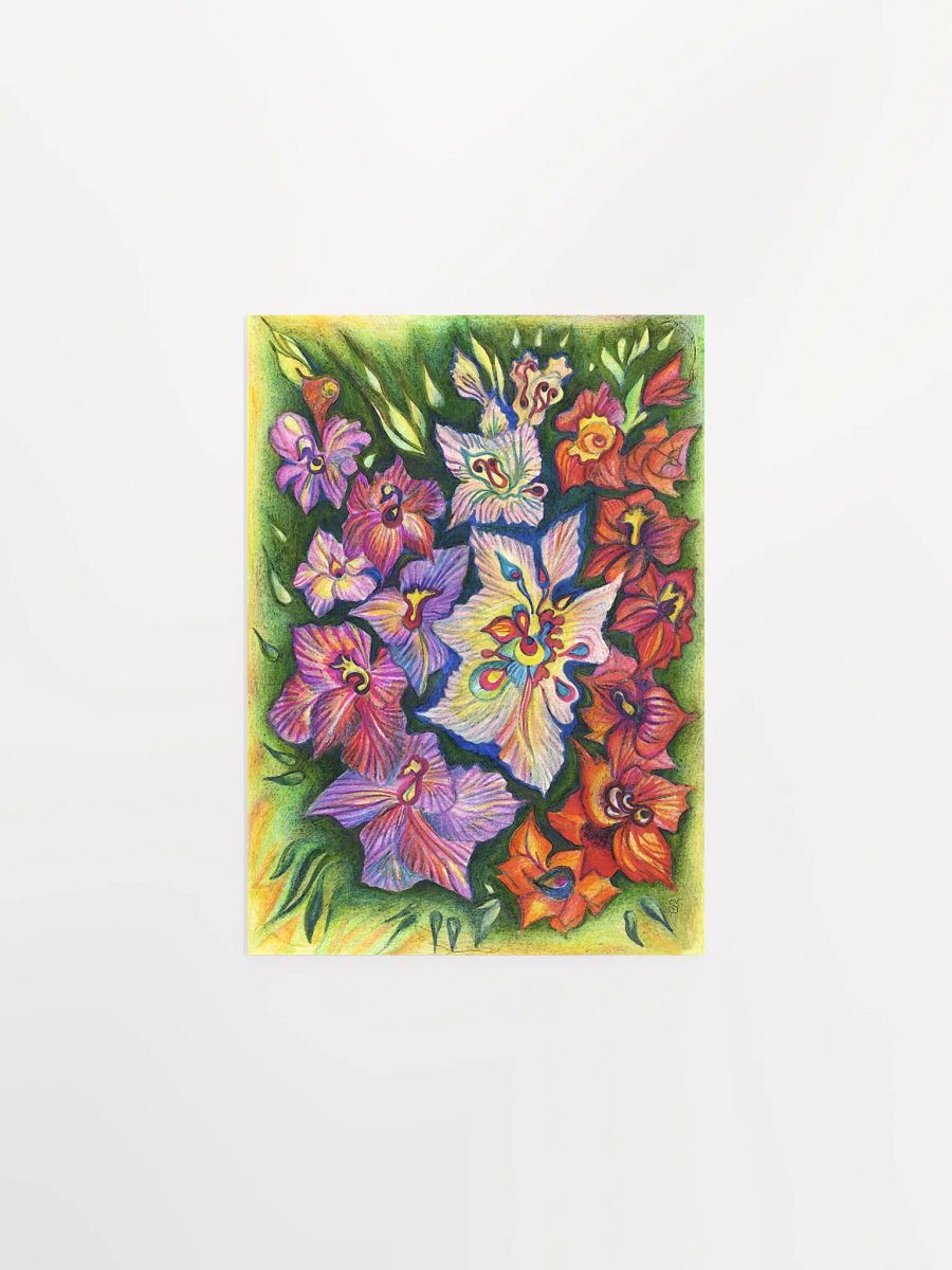 Floral Symphony Matte Poster - Purple Flowers product image (2)