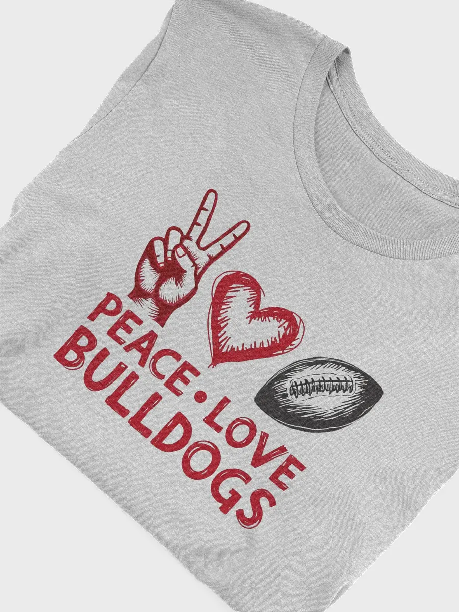 Peace Love Bulldogs T-Shirt product image (1)