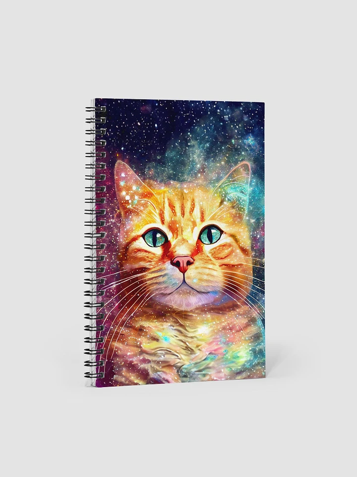 Among The Stars - Ginger Cat Spiral Notebook product image (1)