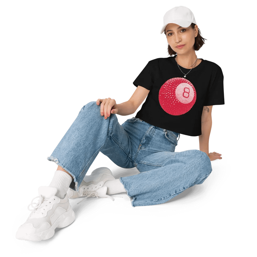 Abstract Baseball-Inspired Women's Crop Top product image (4)