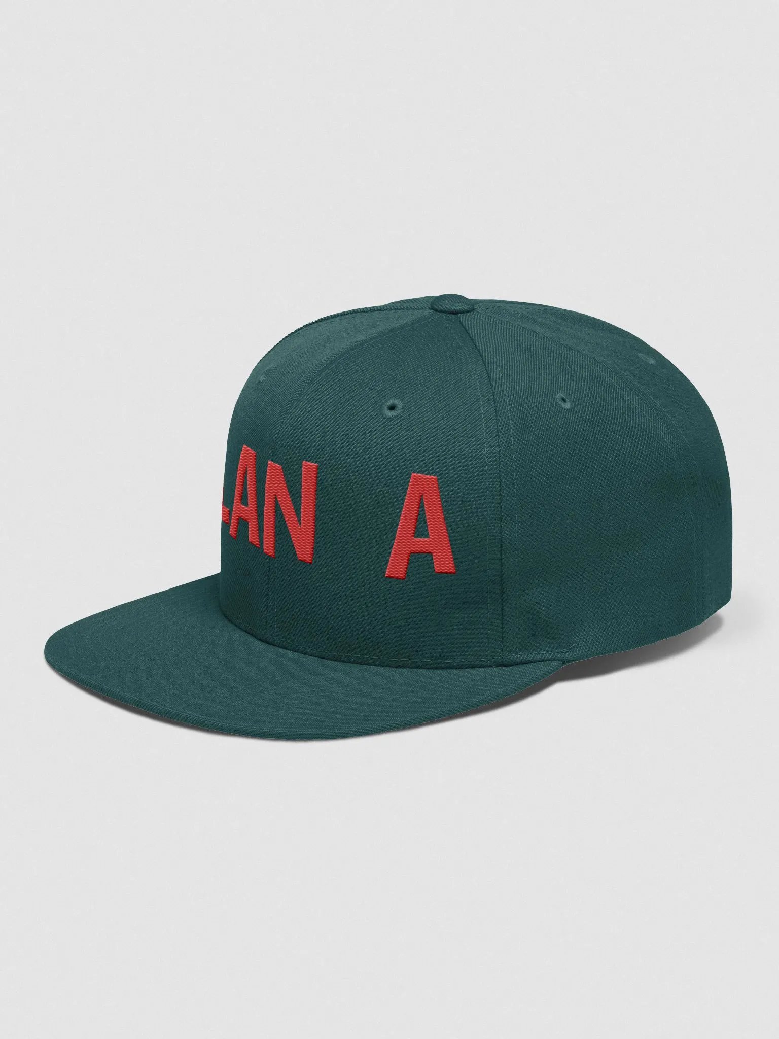 Embroidered RED (stitched) PLAN A PLAN B Wool Blend Snapback Cap product image (66)