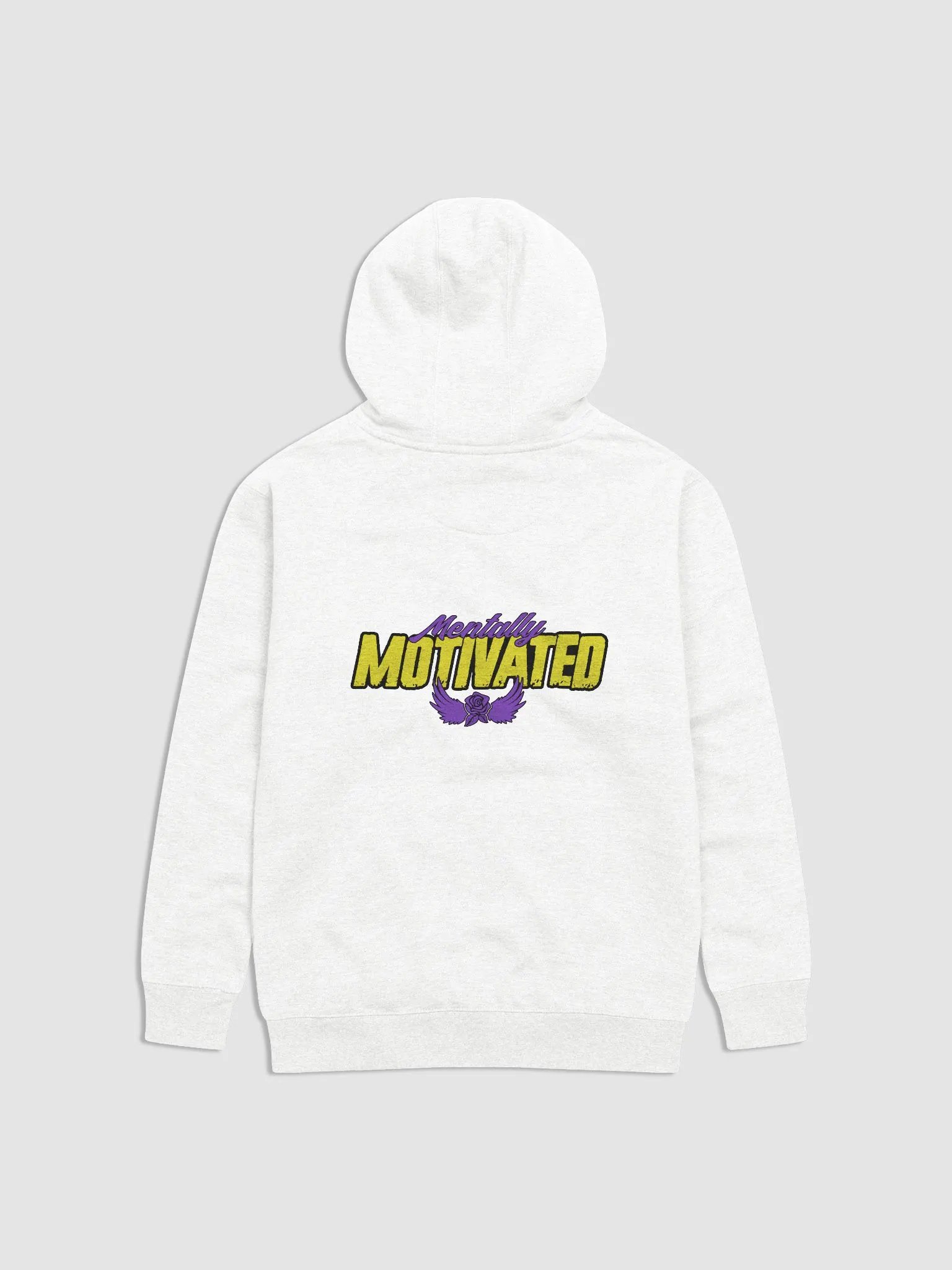 Mentally Motivated Purple & Gold White Hoodie product image (2)