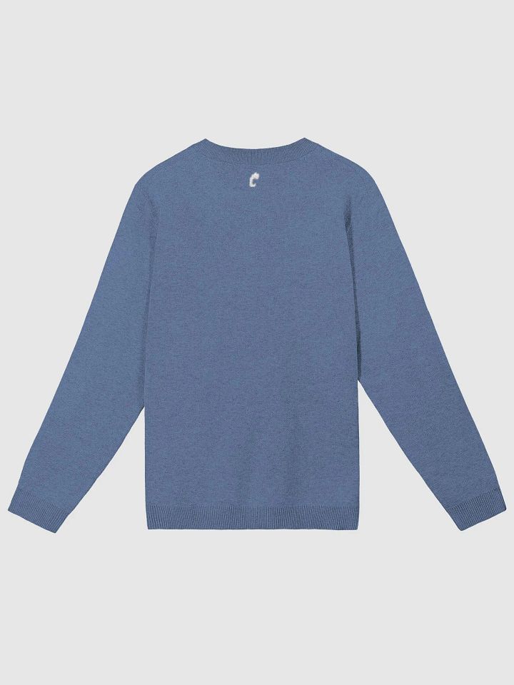 Knitted Crewneck Denim Sweater product image (2)