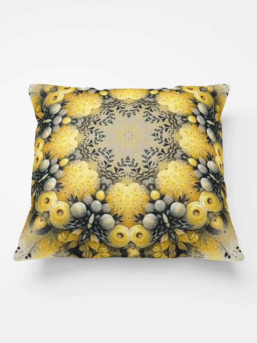 Symmetry Yellow Bloom Pillow product image (1)
