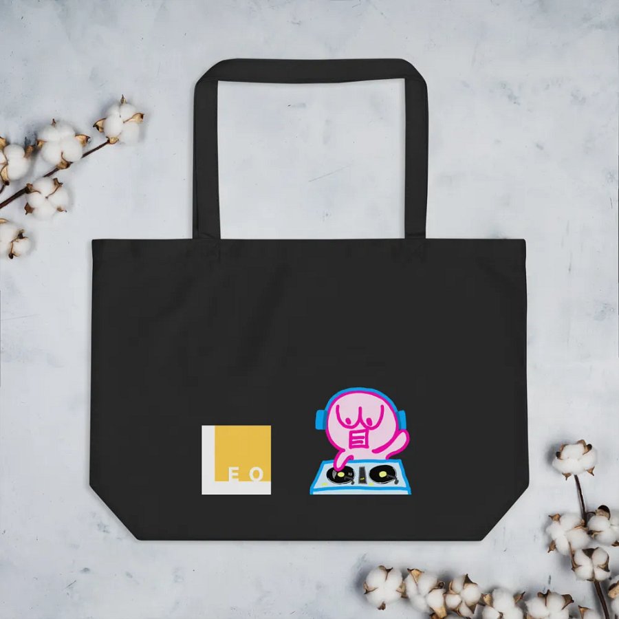 Tote Bag: Logo LEO (left) and Let's DJ! (right) (Both are front) product image (4)