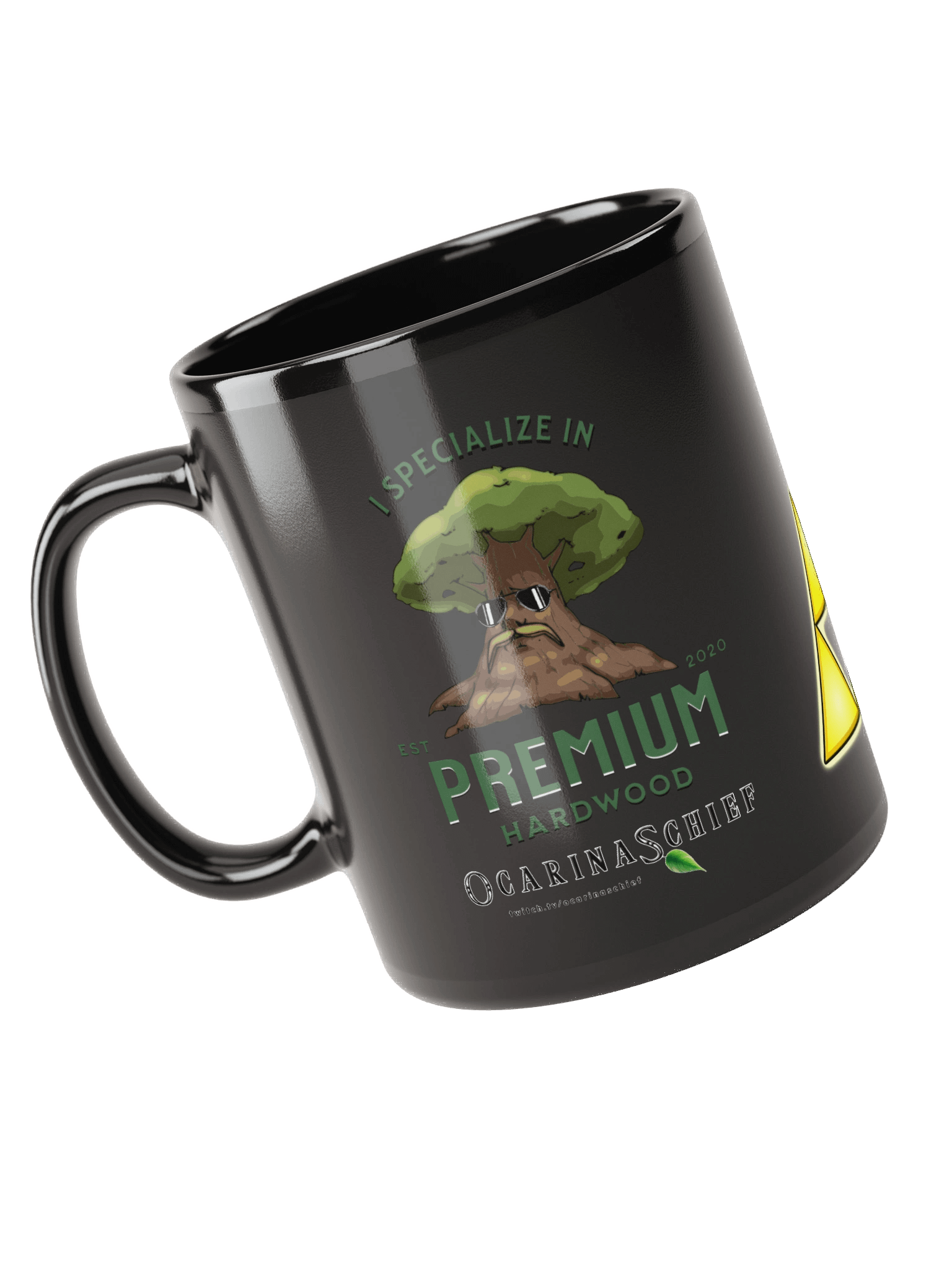 Premium Hardwood Black Glossy Mug product image (3)