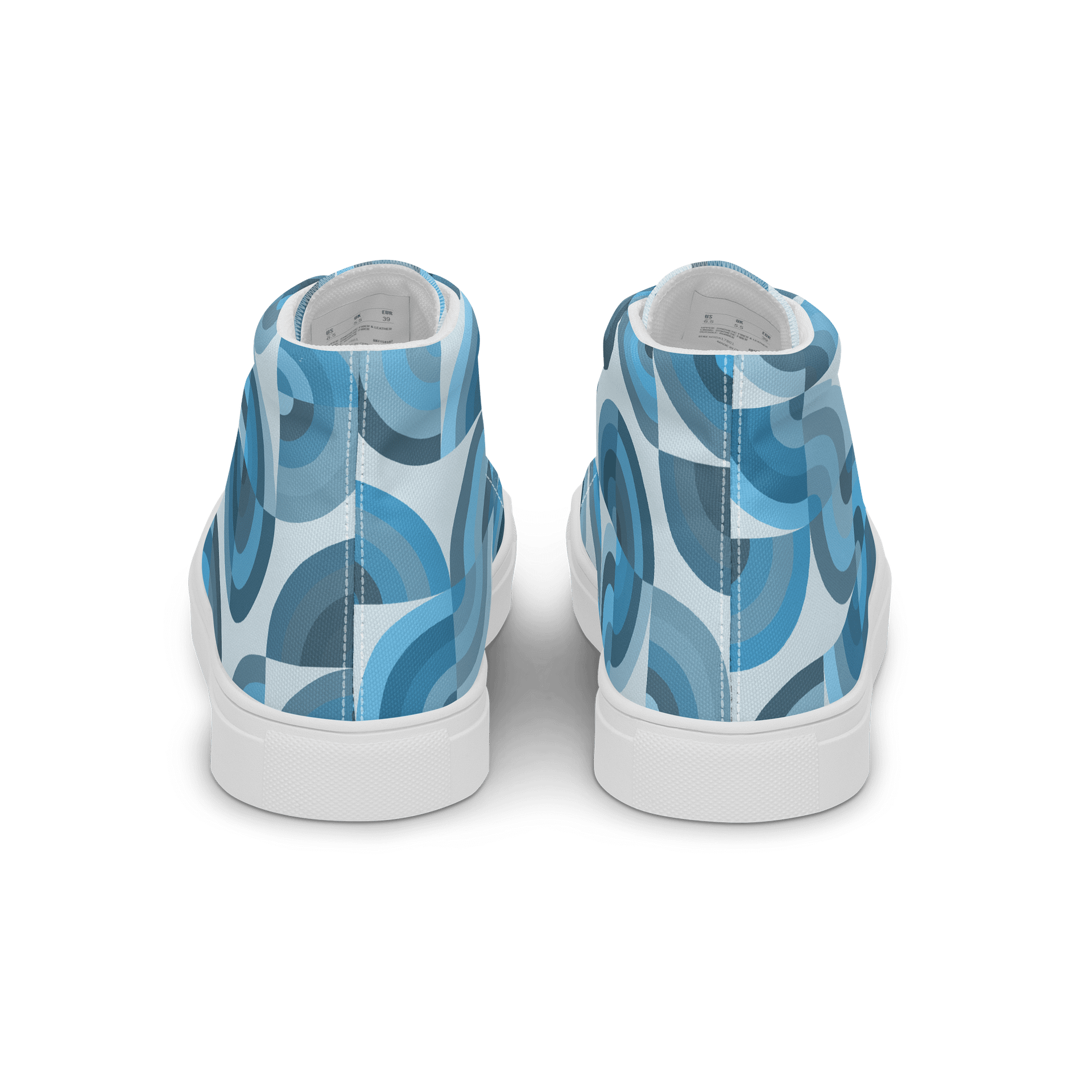 Geometric Blue Mosaic Women's High Tops product image (14)