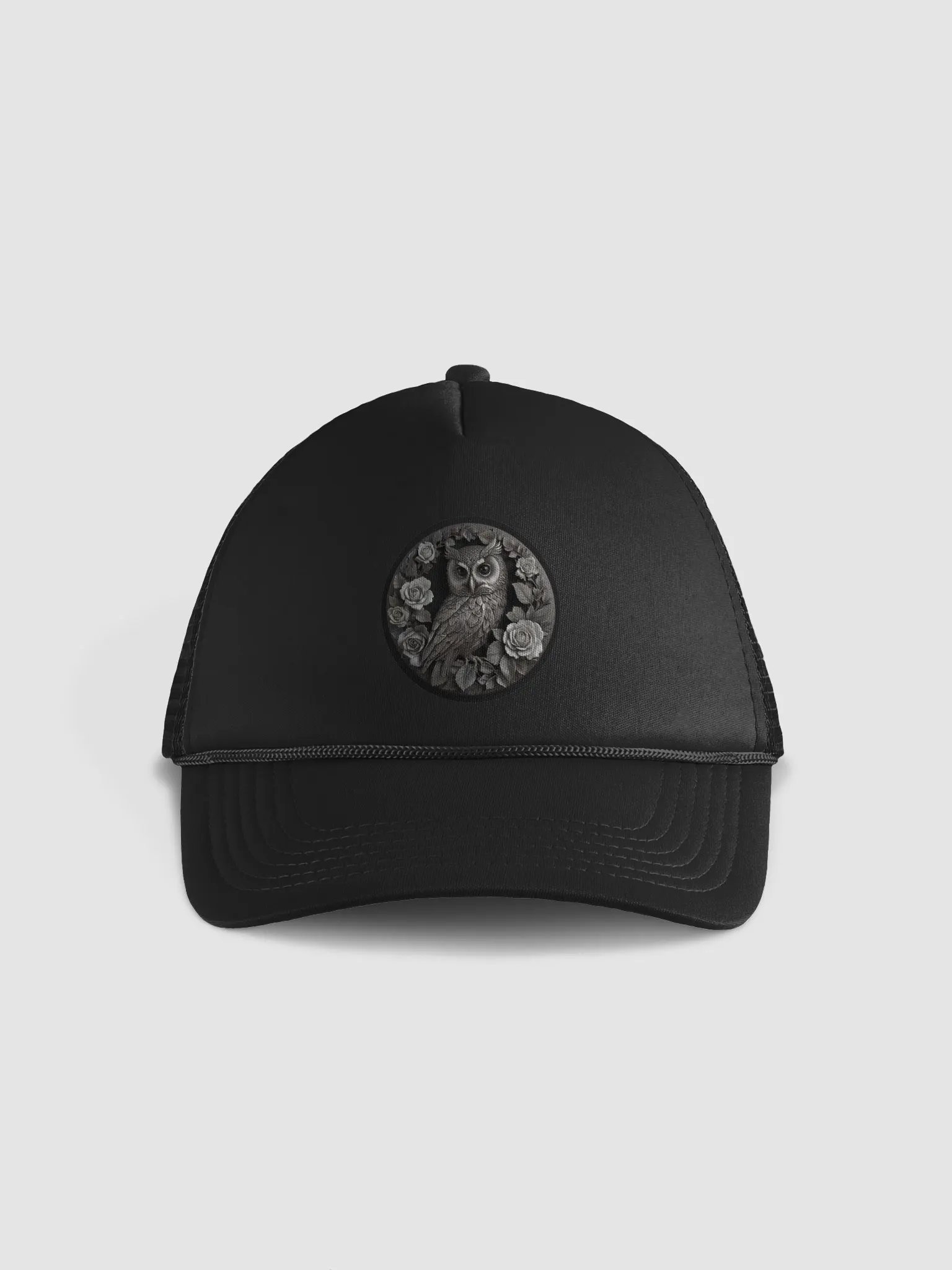 Mystic Owl Roses Trucker Hat product image (1)