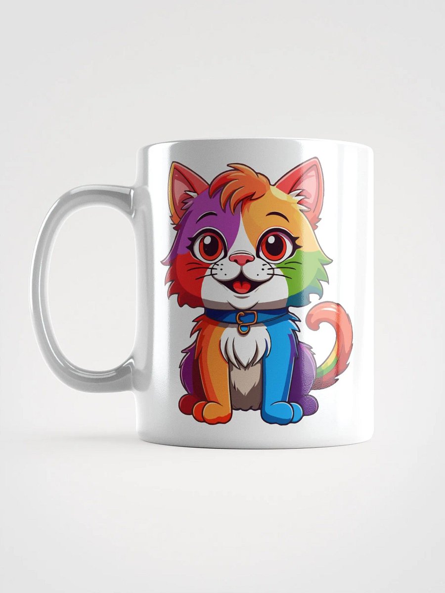 Cute Rainbow Color Cat 9 , Mug product image (12)
