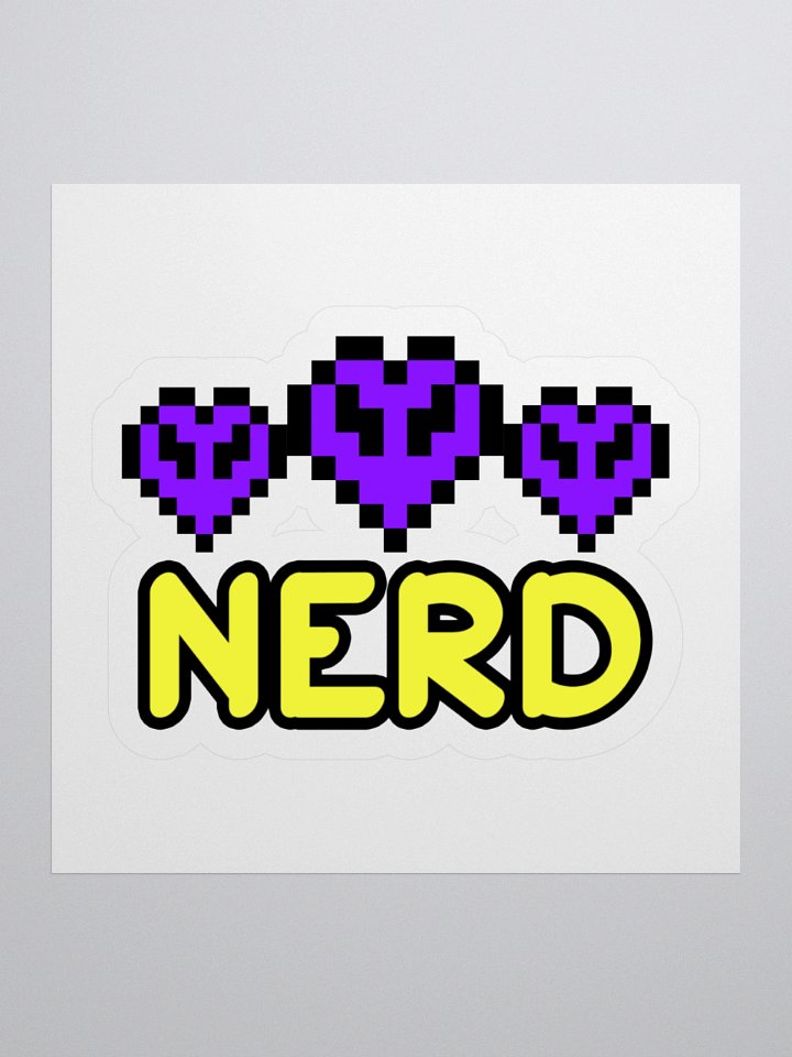 Hardcore Nerd vinyl sticker product image (1)