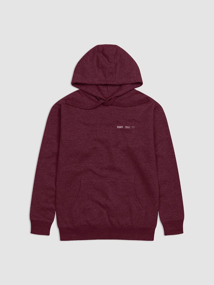 Ikon x Bttr Hoodie Maroon product image (1)