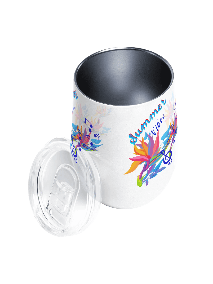 Floral Summer vibes Wine Tumbler gift for moms ladies friends colleagues product image (3)