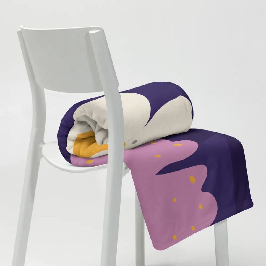 Violet & Golden Flowers Blanket product image (12)
