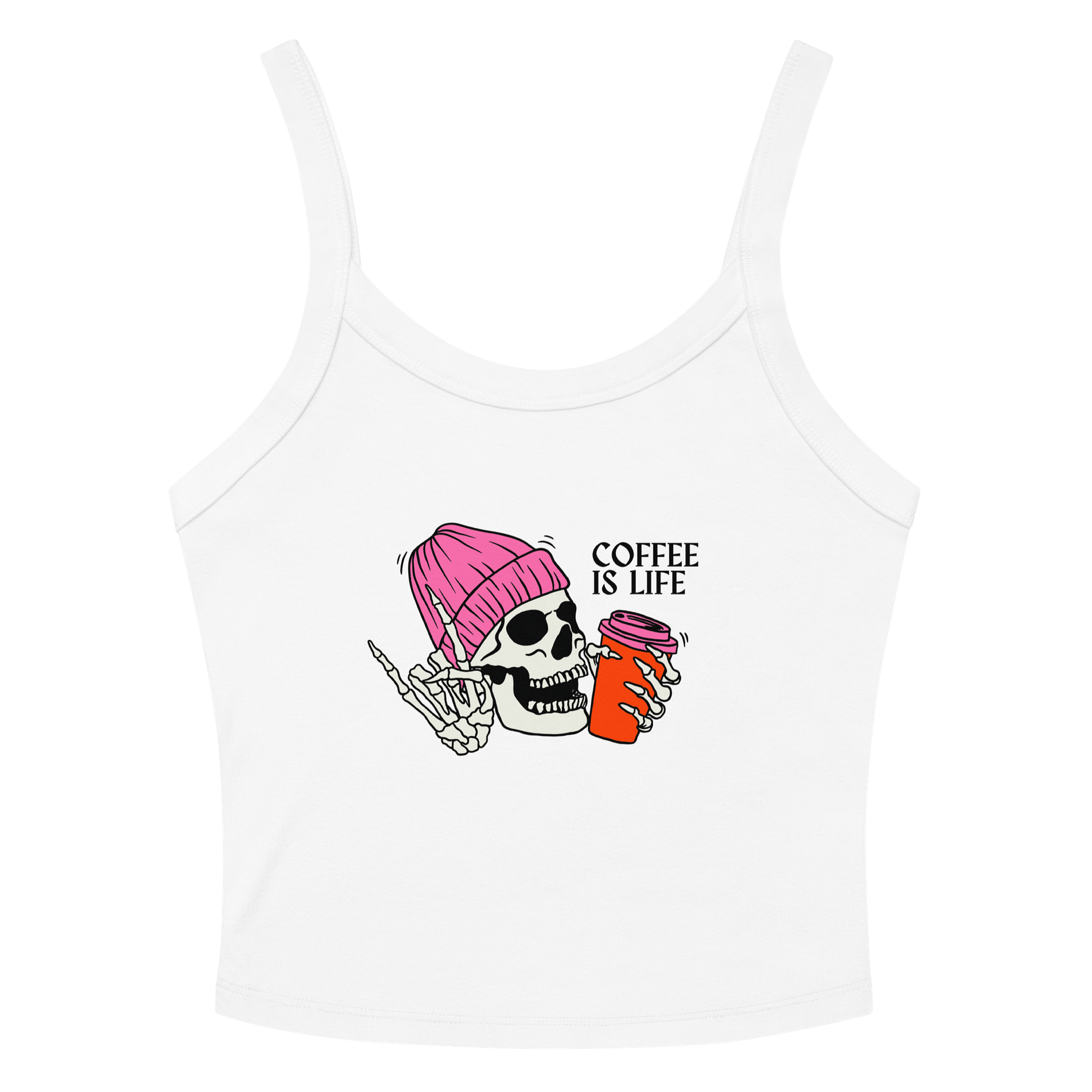 Coffee is Life Ribbed Tank Top product image (2)