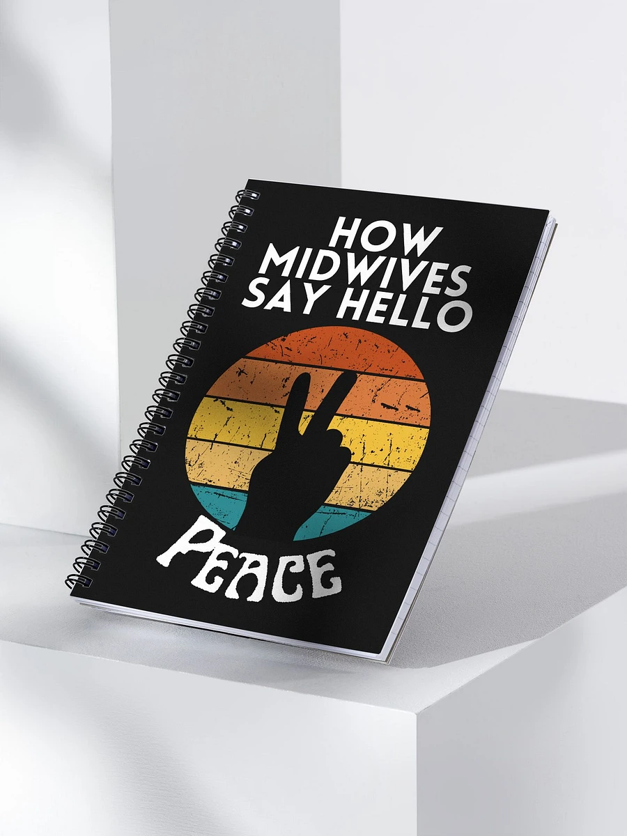 Funny Nurse Midwife Notebook (Black) product image (3)