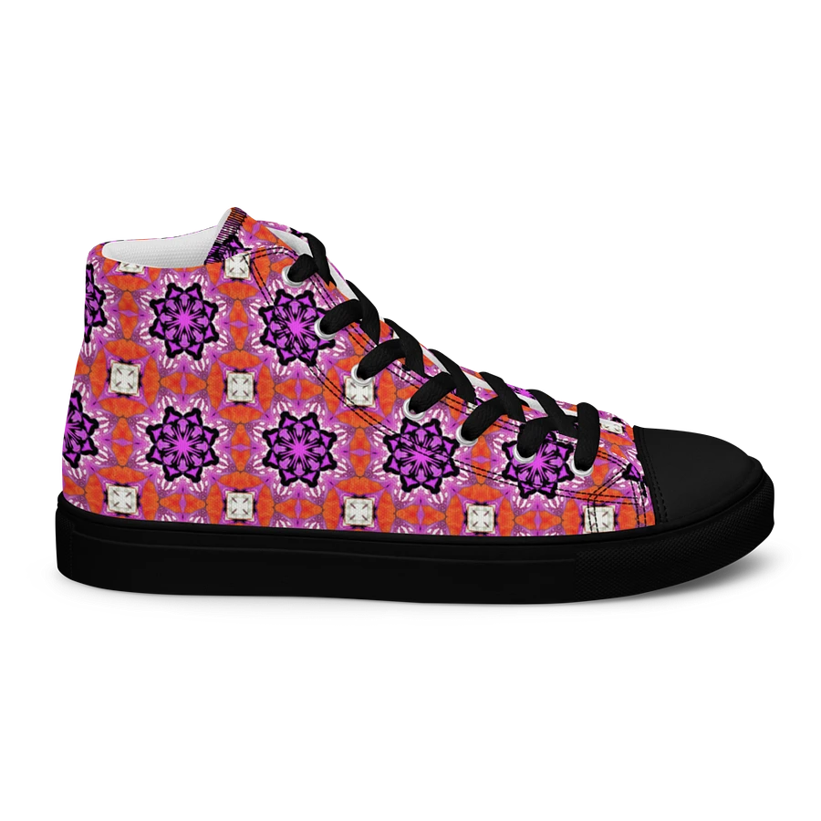 Abstract Foxy Repeating Pattern Ladies Canvas Shoe High Tops product image (27)