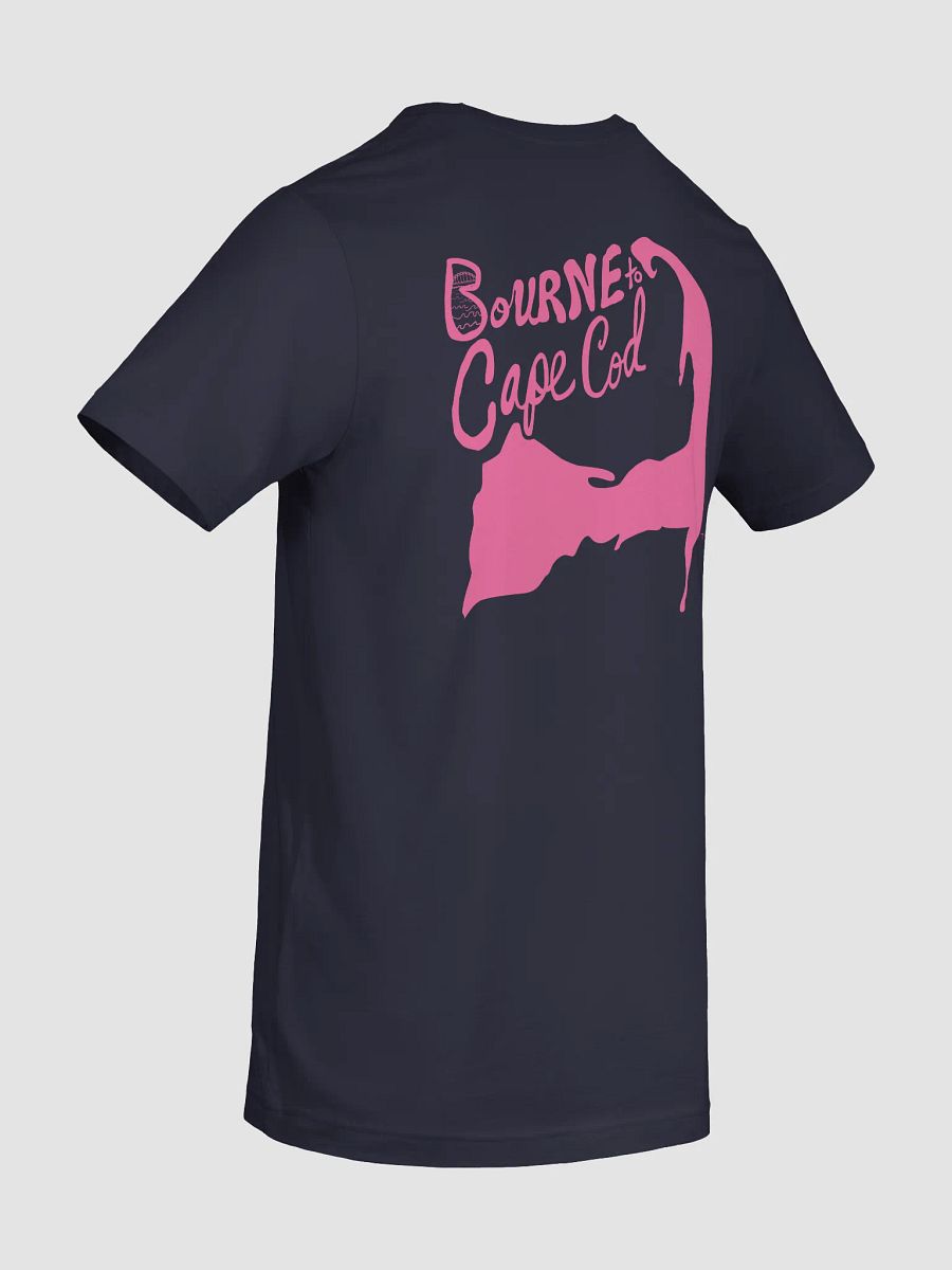 Men's | BOURNE to Cape Cod™ | Supersoft T-Shirt by Bella+Canvas | Brilliant Rose Pink Logo on Jewel Tone Colors product image (80)