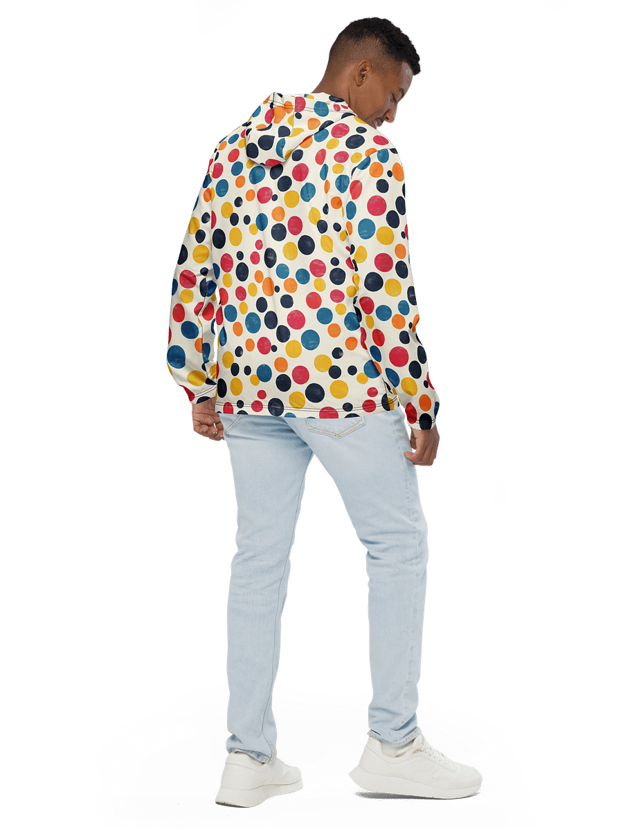 Polka Dot Illusion Vintage Retro Unisex Windbreaker product image (5)