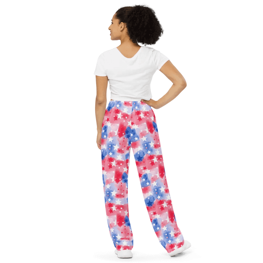 Unisex RWB All Over Print Watercolor w/Stars - Geaux 31 product image (4)