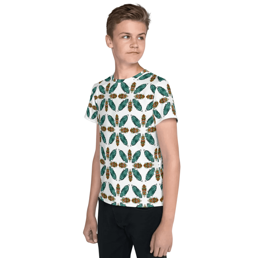 Kids Cute Beetle Pattern Tee Shirt product image (2)