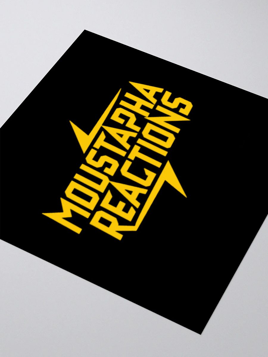 Moustapha Reactions Electric Vibes Kiss Cut Stickers - Gold_Black product image (3)