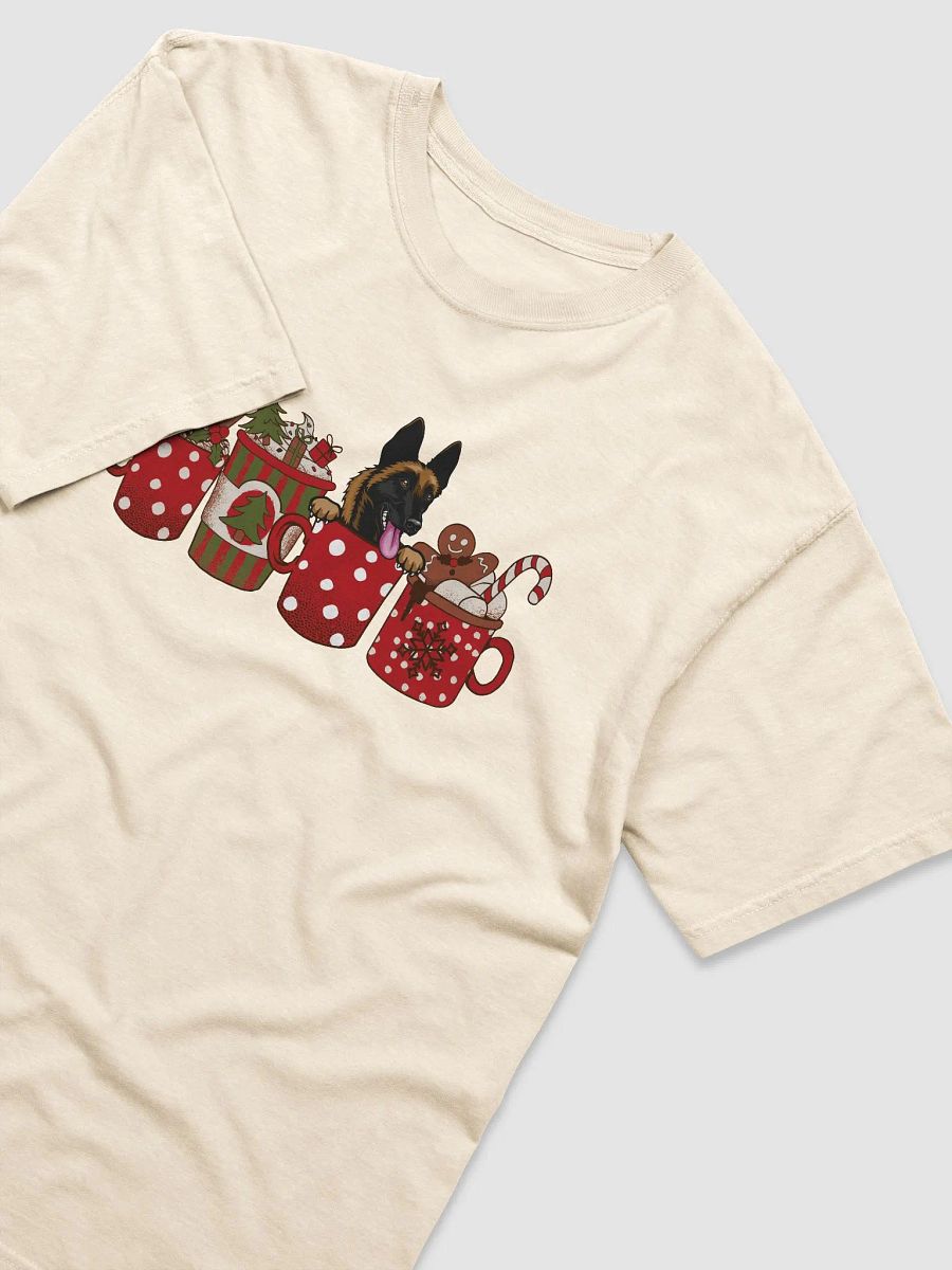 Cute Belgian Malinois in a Christmas Cup T-Shirt | Funny Christmas Pup in a Cup product image (16)