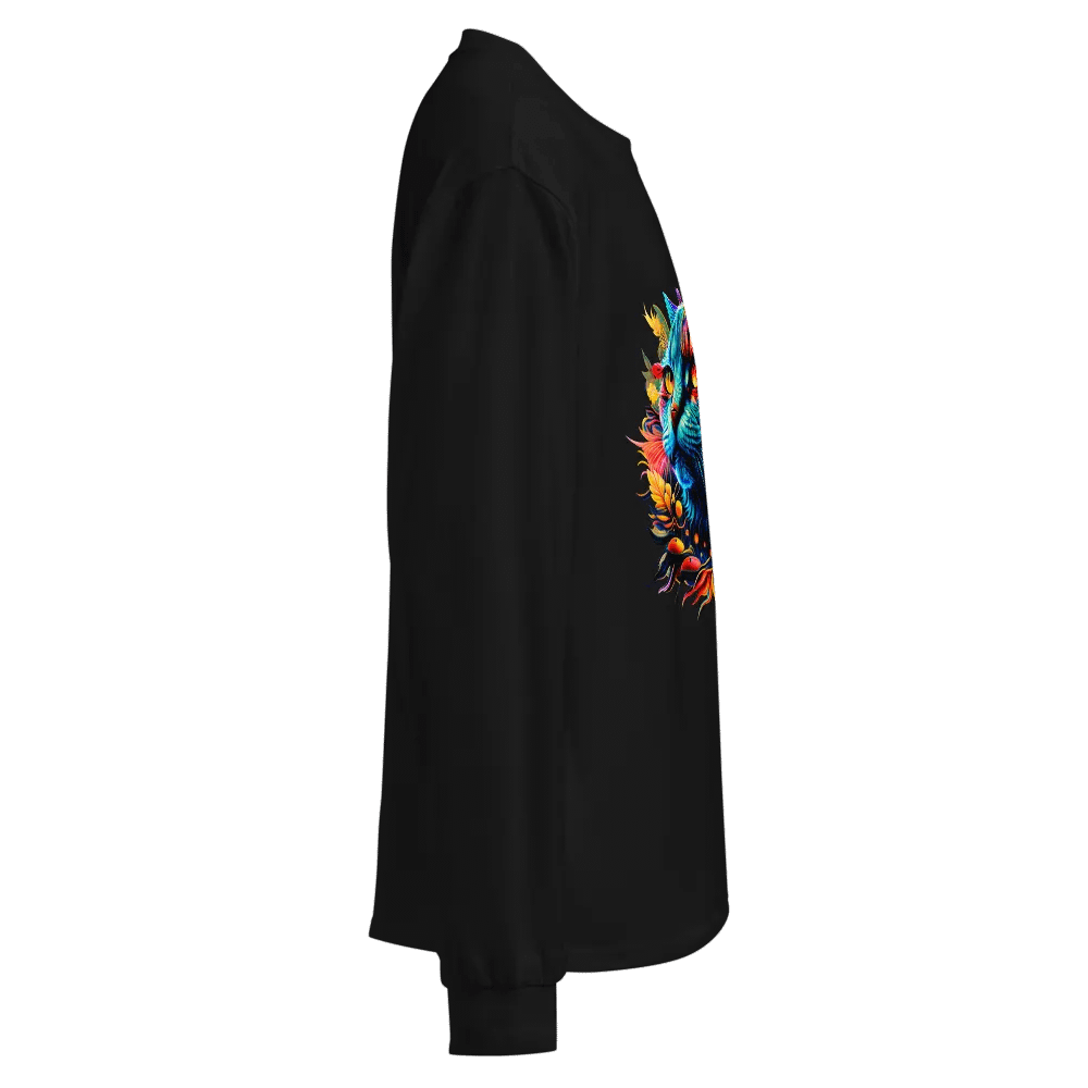 [Trippy Cat] Unisex Premium Heavyweight Long Sleeve Shirt product image (6)