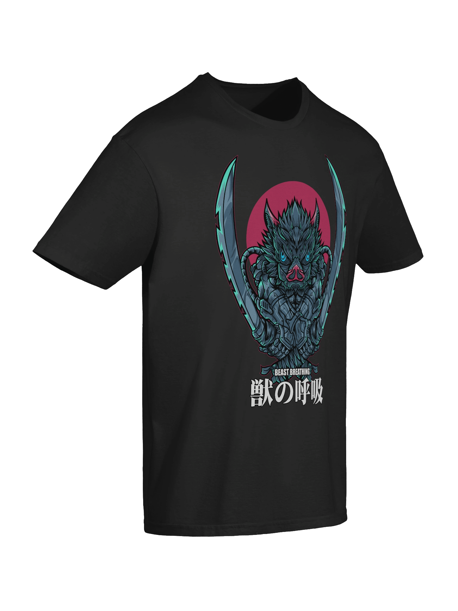 Demon Slayer – Inosuke Hashibira – Beast Breathing Crest – Gildan Softstyle T-Shirt product image (7)