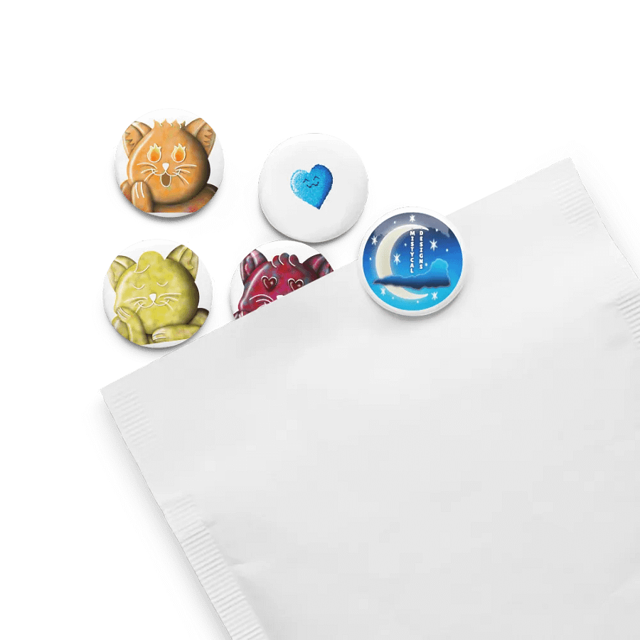 Galaxy Kitty Button Pins Set 2 product image (13)