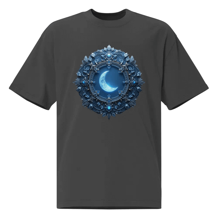 Celestial Crescent Moon Oversized T-Shirt product image (1)
