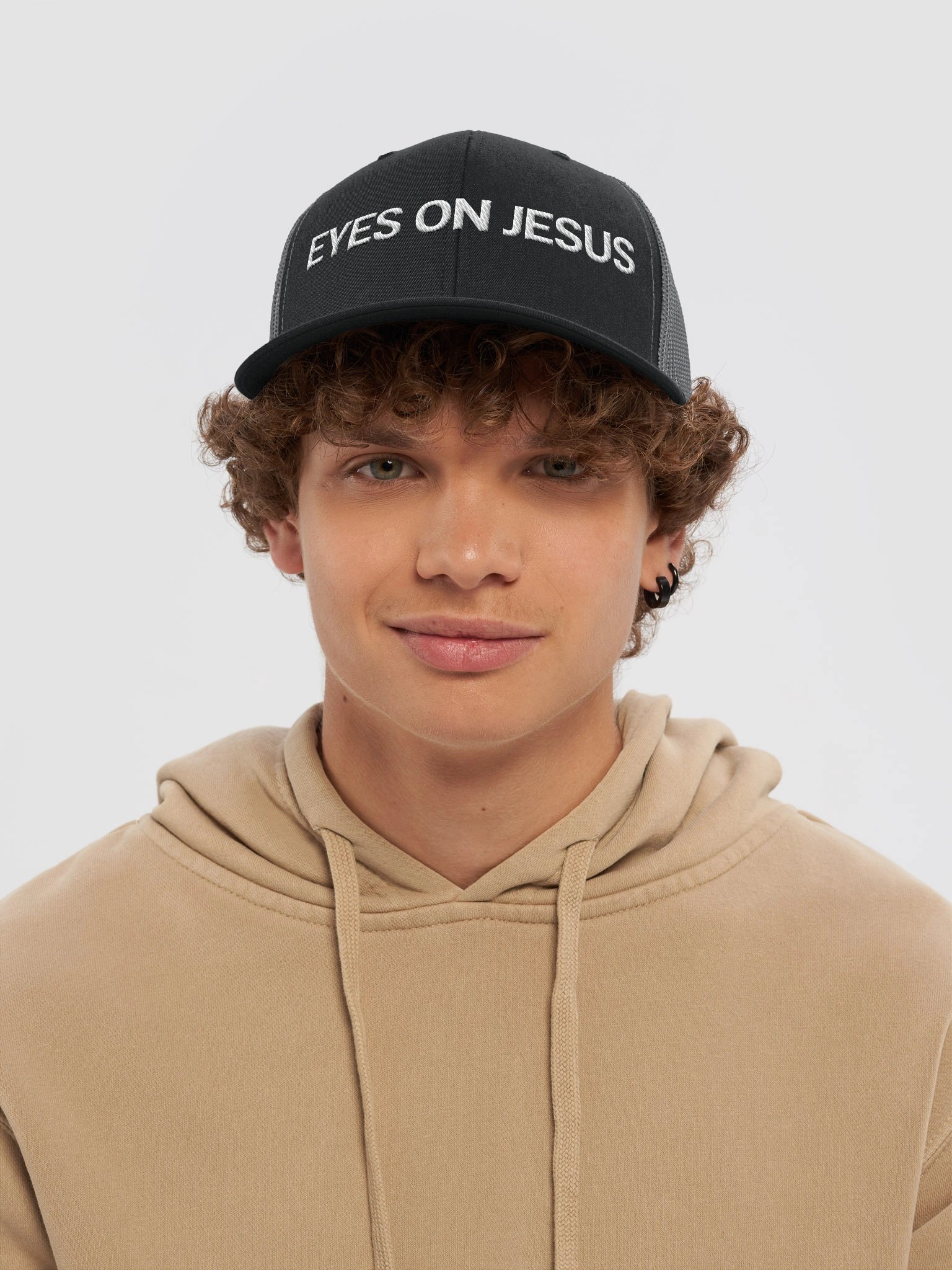 Eyes on Jesus Trucker hat product image (5)