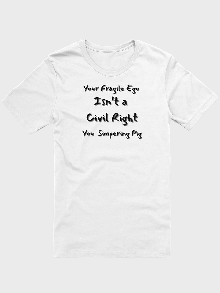 Hands Off DEIA, Your Fragile Ego (words only), Tee product image (1)